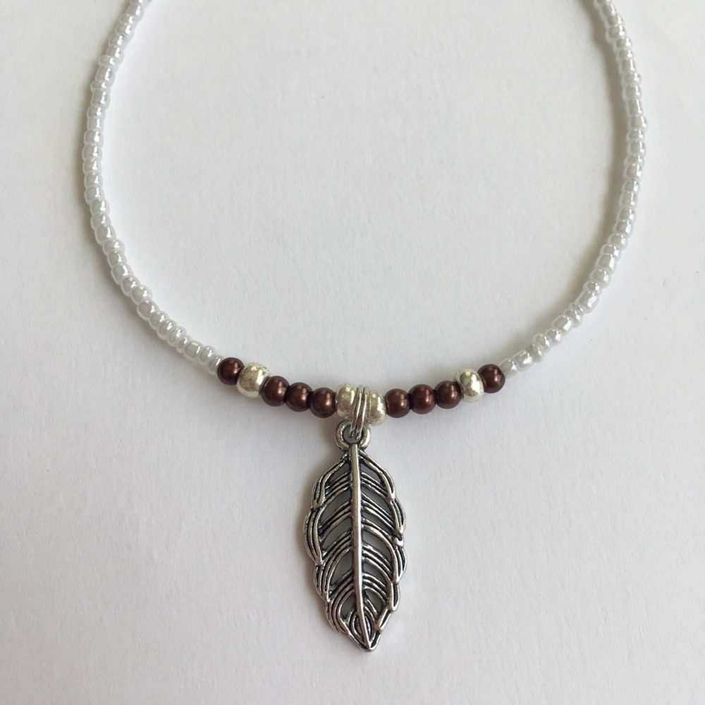 Bohemian Feather Anklet β¨ - Picture 2 of 3